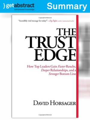 cover image of The Trust Edge (Summary)